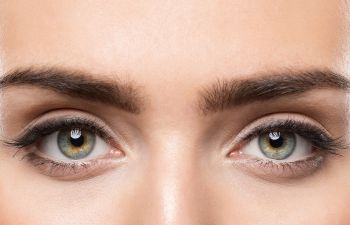 Woman's eyes and eyebrows.